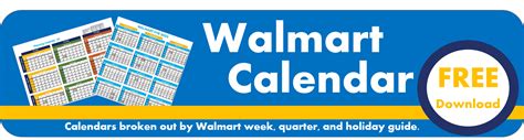Walmart Week Calendar 2022